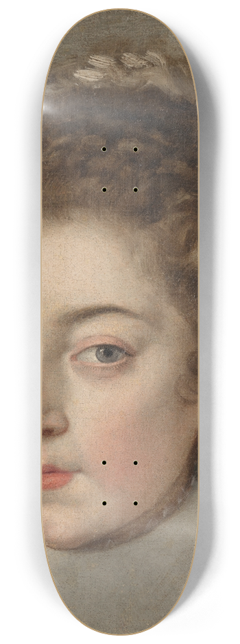 Frans Pourbus The Younger - A head study of Queen Henriette-Maria of France (1609-1669) 8.25 inch art skate deck