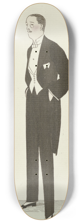 Bernard Boutet de Monvel - Habit de soir 8.25 inch art skate deck