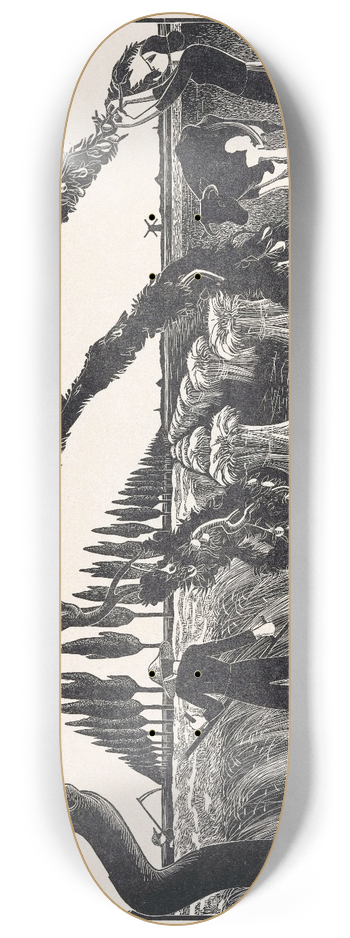 Bernard Essers - Oogstende man en vrouw 8.25 inch art skate deck