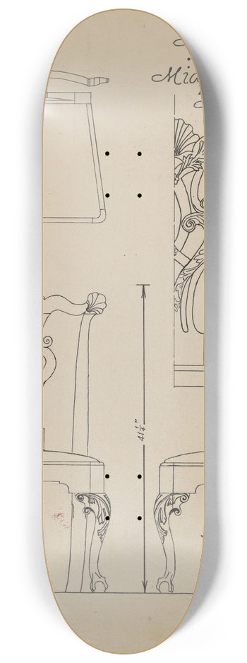 Bernard Krieger - Side Chair 8.25 inch art skate deck