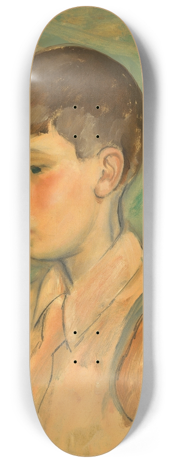 Bernard Meninsky - Portrait of a Boy 8.25 inch art skate deck