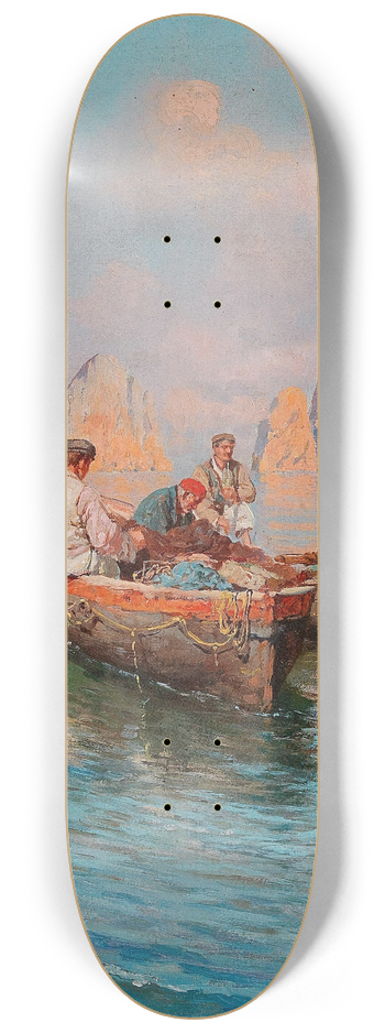 Bernardo Hay - Motif Of Capri 8.25 inch art skate deck
