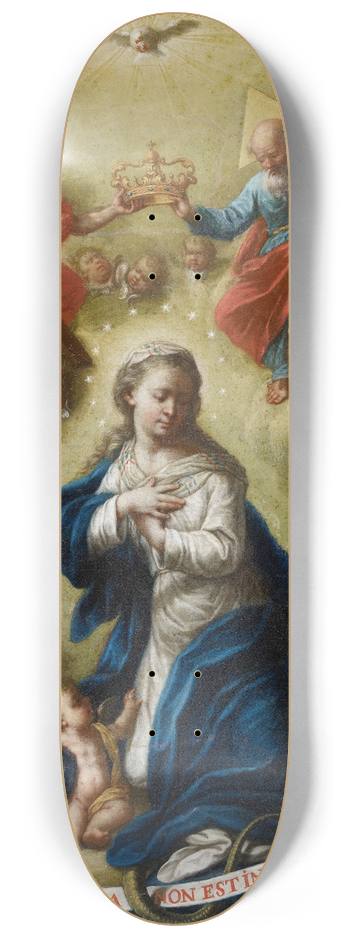 Bernardo Lorente Germn - The Coronation of the Virgin 8.25 inch art skate deck