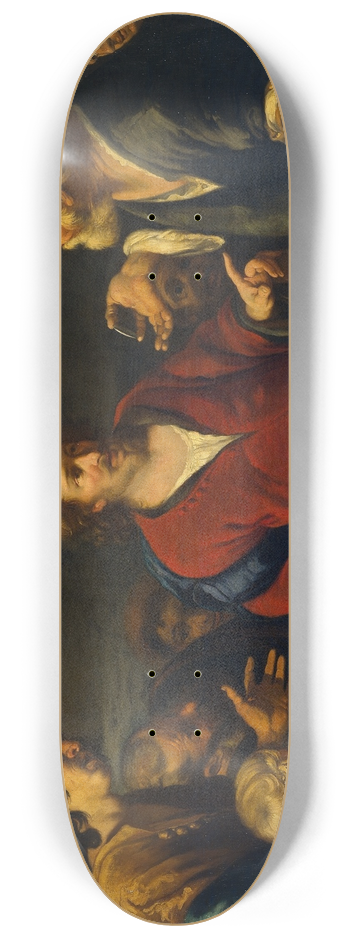 Bernardo Strozzi - The Tribute Money 8.25 inch art skate deck