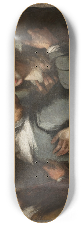 Bernardo Strozzi - Visitation 8.25 inch art skate deck