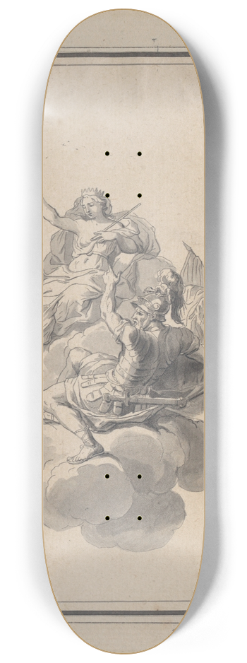 Bernard Picart - Vignette from the Galerie des Glaces, Versailles 8.25 inch art skate deck