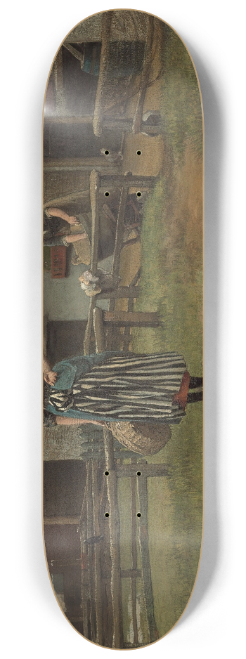 Bernardus Johannes Blommers - Washing day 8.25 inch art skate deck