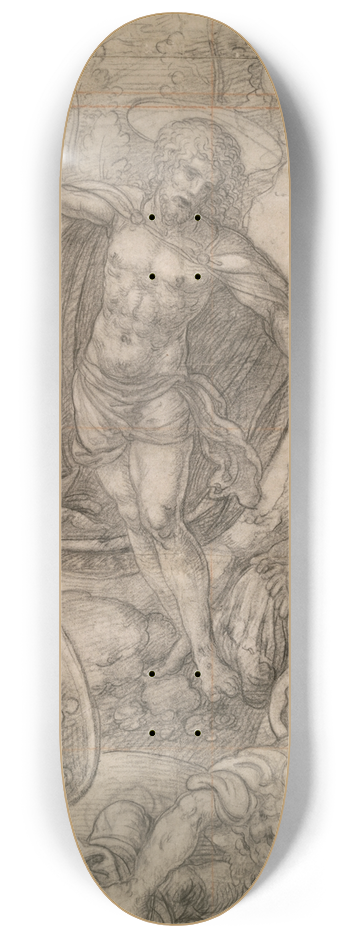 Bernard van Orley - The Resurrection ofChrist 8.25 inch art skate deck