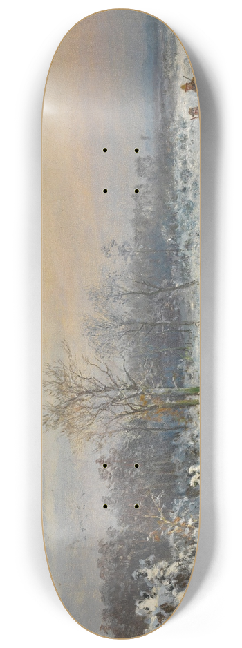 Bernhard Mhlig - Hunters in the snow 8.25 inch art skate deck