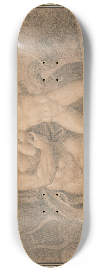 Bertel Thorvaldsen - Chiron Teaching Achilles to Shoot with the Bow 8.25 inch art skate deck