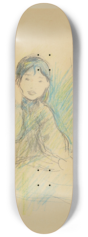 Berthe Morisot - Portrait de Mademoiselle Dufour 8.25 inch art skate deck
