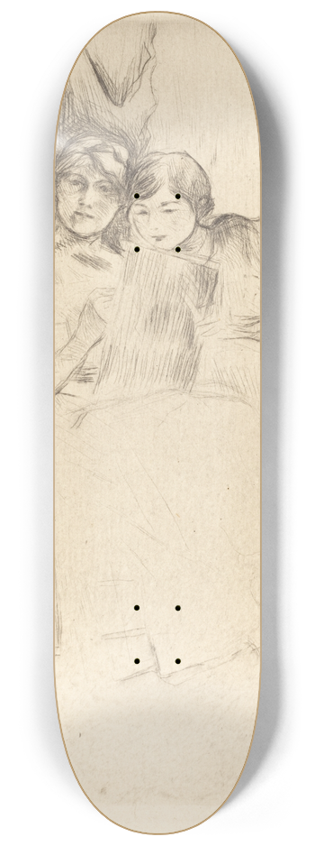 Berthe Morisot - The Drawing Lesson 8.25 inch art skate deck