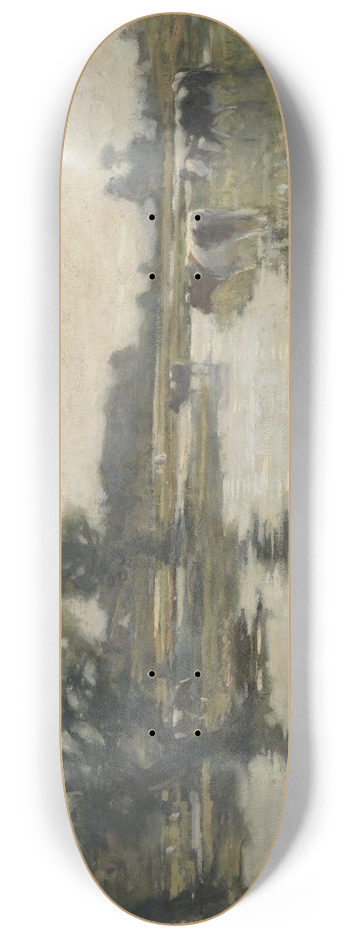 Bertram Priestman - Flooded meadows 8.25 inch art skate deck