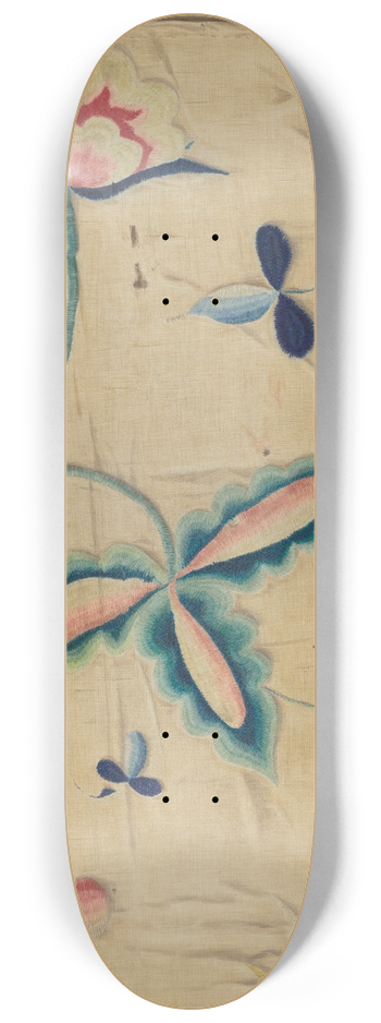 Betty Fuerst - Crewel Embroidery 8.25 inch art skate deck