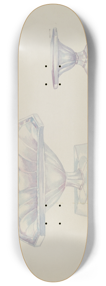 Beulah Bradleigh - Glass Nut Dishes 8.25 inch art skate deck