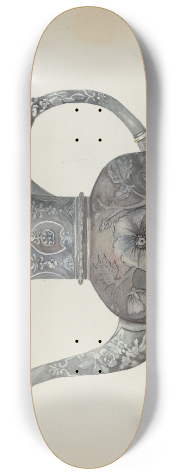 Beulah Bradleigh - Pewter Teapot 8.25 inch art skate deck
