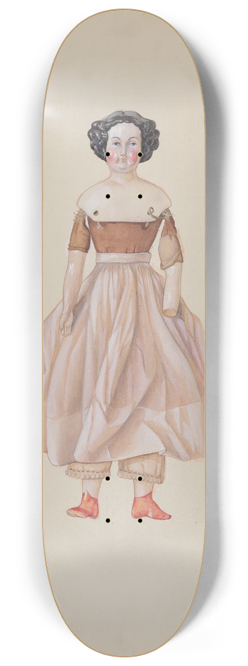Beverly Chichester - China-Headed Doll 8.25 inch art skate deck