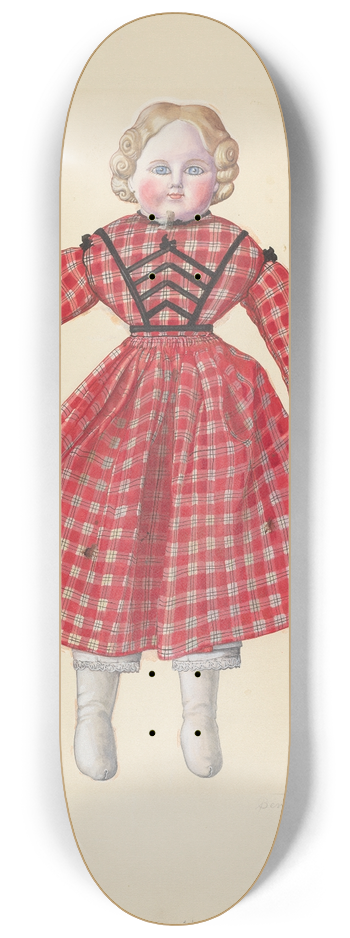 Beverly Chichester - Doll with Bisque Head 8.25 inch art skate deck