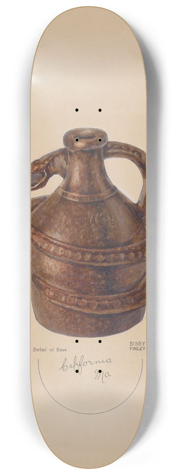 Bisby Finley - Pottery Jug 8.25 inch art skate deck
