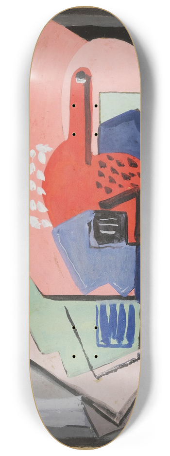 Blanche Lazzell - Untitled (Pink Still Life) 8.25 inch art skate deck