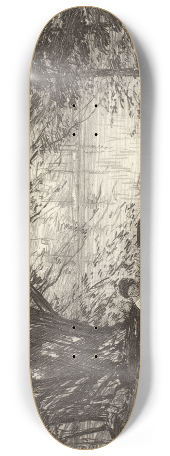 Bolton Coit Brown - On the River 8.25 inch art skate deck