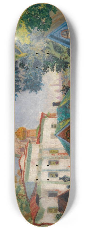 Boris Kustodiev - In The Provinces 8.25 inch art skate deck