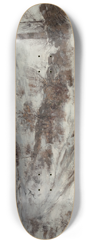 Bruce Crane - A Winters Day 8.25 inch art skate deck