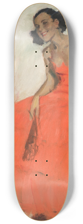 Brynolf Wennerberg - Mdchen im Ballkleid 8.25 inch art skate deck