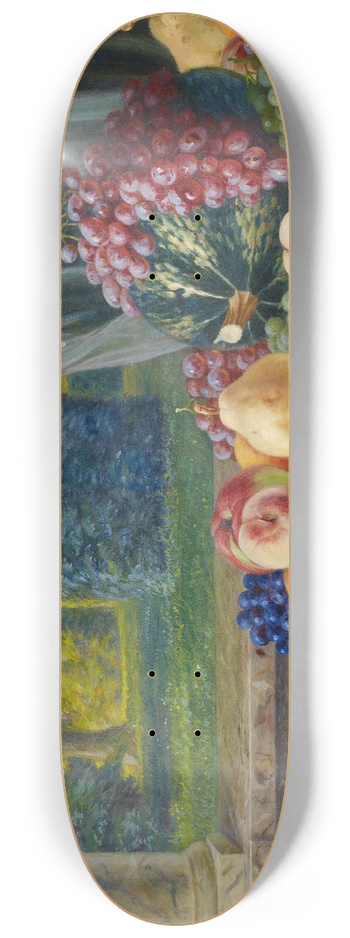 Burkhard Flury - Still Life With Fruits 8.25 inch art skate deck