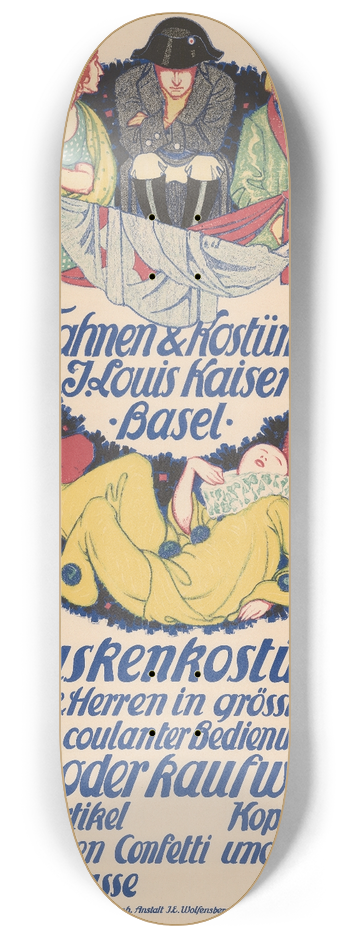 Burkhard Mangold - Fahnen & Kostme  J. Louis Kaiser, Basel 8.25 inch art skate deck