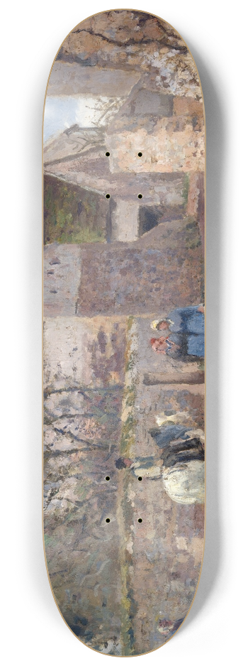 Camille Pissarro - A Pond inEnnery 8.25 inch art skate deck