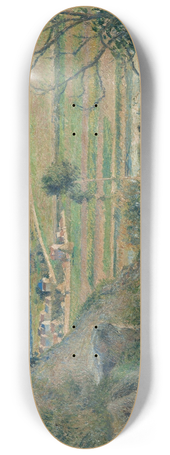 Camille Pissarro - Landscape, Bazincourt 8.25 inch art skate deck