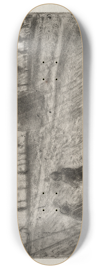Camille Pissarro - Rain Effects 8.25 inch art skate deck