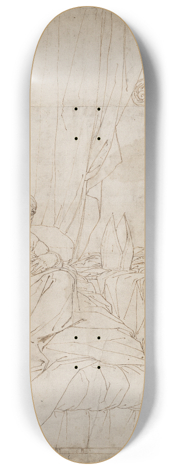 Camillo Procaccini - St Ambrose on his deathbed 8.25 inch art skate deck