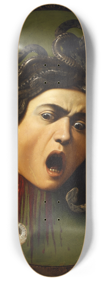 Caravaggio - Medusa 8.25 inch art skate deck