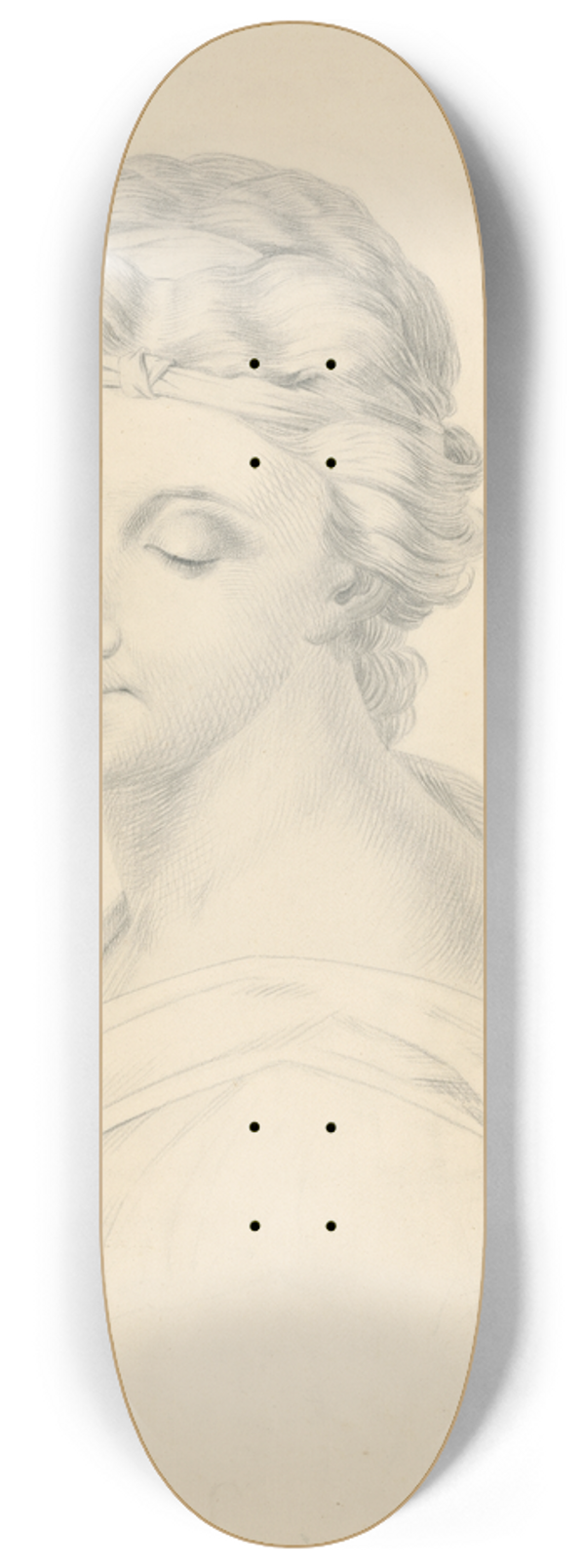 Frantiek Klimkovi - Womans head 8.25 inch art skate deck