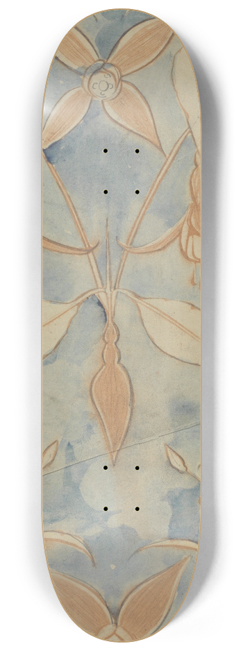 Carel Adolph Lion Cachet - Fuchsias 8.25 inch art skate deck