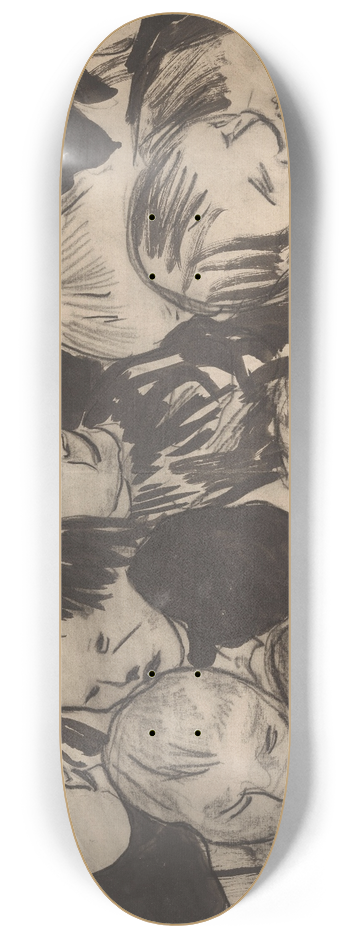 Carel Adolph Lion Cachet - Kinderkopjes 8.25 inch art skate deck