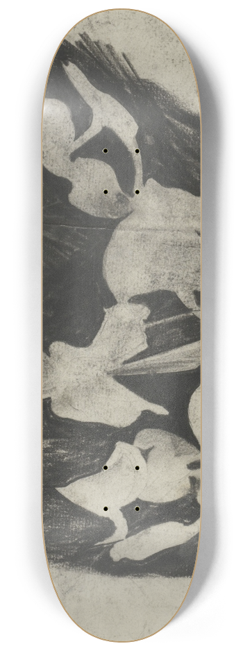 Carel Adolph Lion Cachet - Tak orchideen 8.25 inch art skate deck