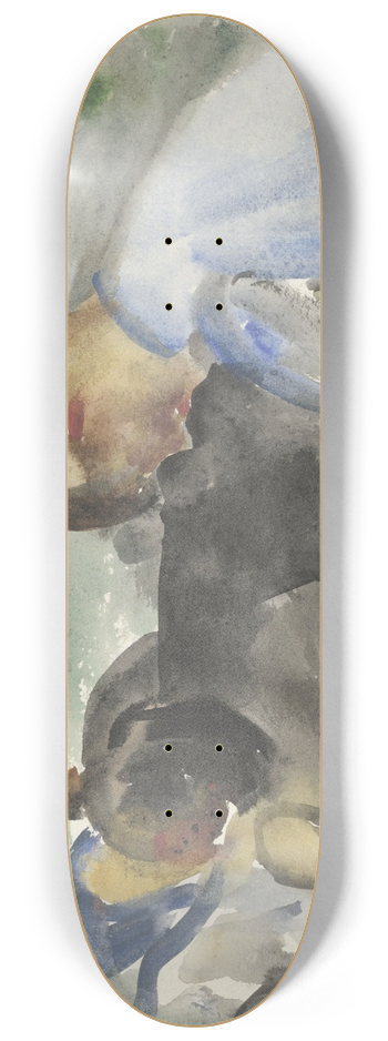 Carel Adolph Lion Cachet - Twee tekenende kinderen 8.25 inch art skate deck