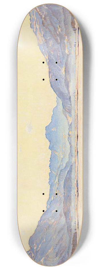 Carl Albert von Salis - Oberengadiner Winterlandschaft 8.25 inch art skate deck