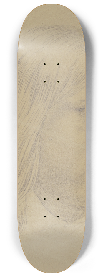Carl Barth - Jnglingskopf mit langem Haar 8.25 inch art skate deck