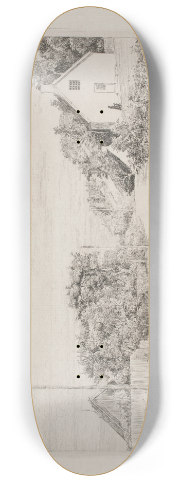 Carl Bloch - Landevejen mellem Husene Ellekilde 8.25 inch art skate deck
