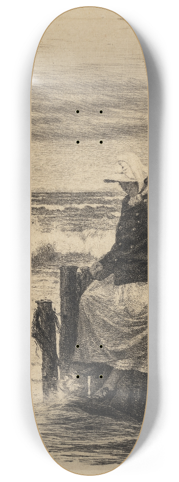 Carl Bloch - Pigen ved bolvrket 8.25 inch art skate deck