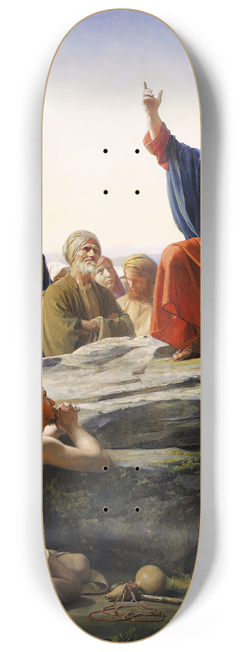 Carl Bloch - The Sermon on the Mount 8.25 inch art skate deck