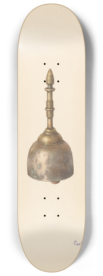 Carl Buergerniss - Bronze Bell for the Dining Room 8.25 inch art skate deck