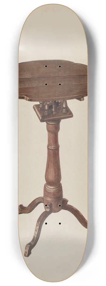 Carl Buergerniss - Candle Table 8.25 inch art skate deck