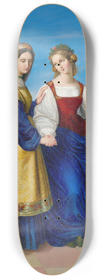 Carl Ferdinand Sohn - Die beiden Leonoren 8.25 inch art skate deck