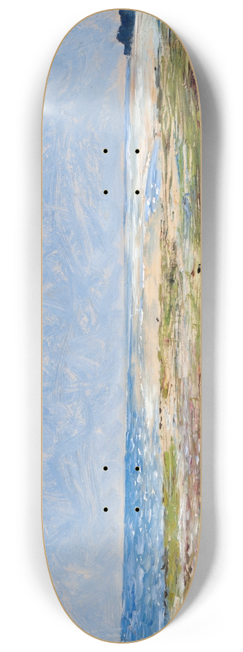 Carl Fredrik Hill - Coast Scene, Luc-sur-Mer 8.25 inch art skate deck