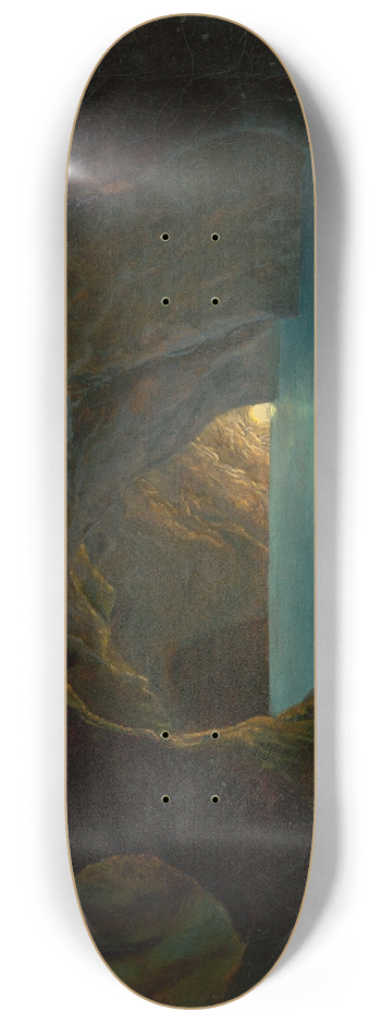 Carl Friedrich Seiffert  - The Blue Grotto on Capri 8.25 inch art skate deck